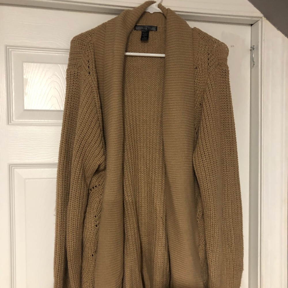 long knitted cardigan